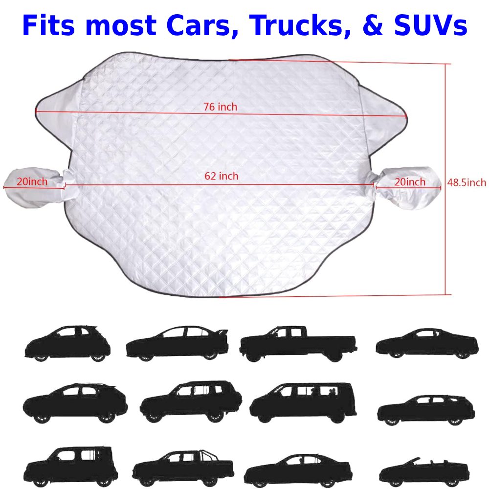 Car Windshield Cover dimensions and specifications